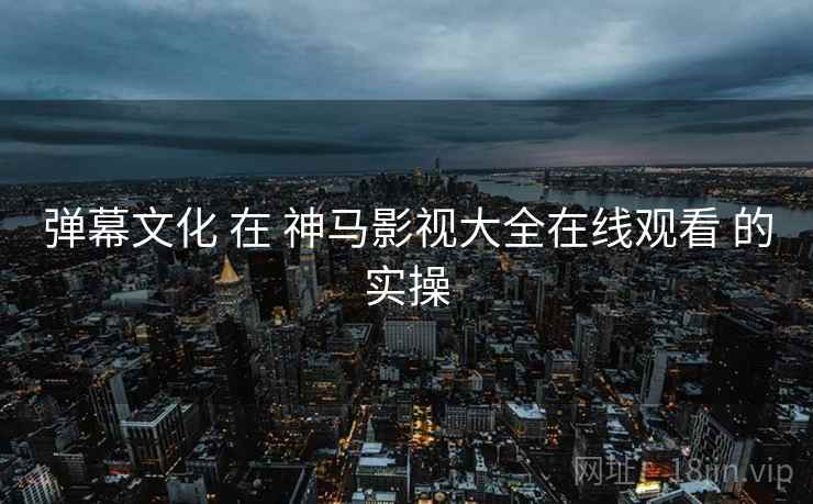 弹幕文化 在 神马影视大全在线观看 的实操  第1张