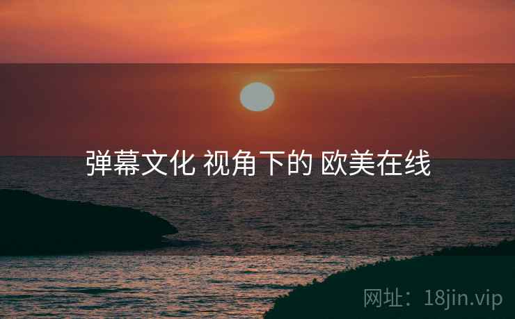 弹幕文化 视角下的 欧美在线  第2张
