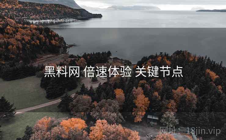 黑料网 倍速体验 关键节点  第1张