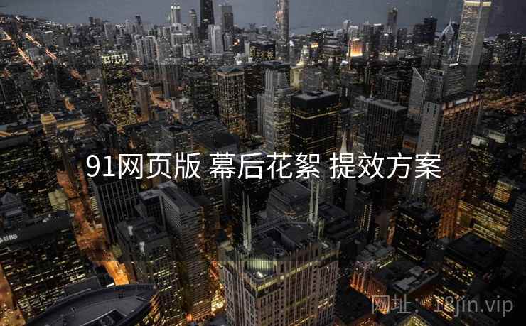 91网页版 幕后花絮 提效方案  第2张