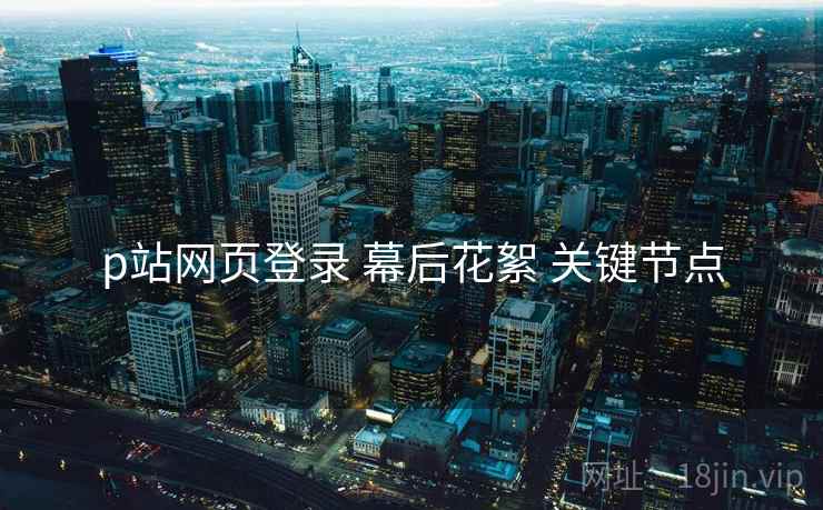 p站网页登录 幕后花絮 关键节点  第1张